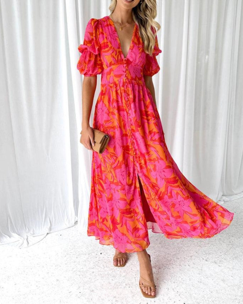 Esmeralda – Vestido Largo Rojo Chic