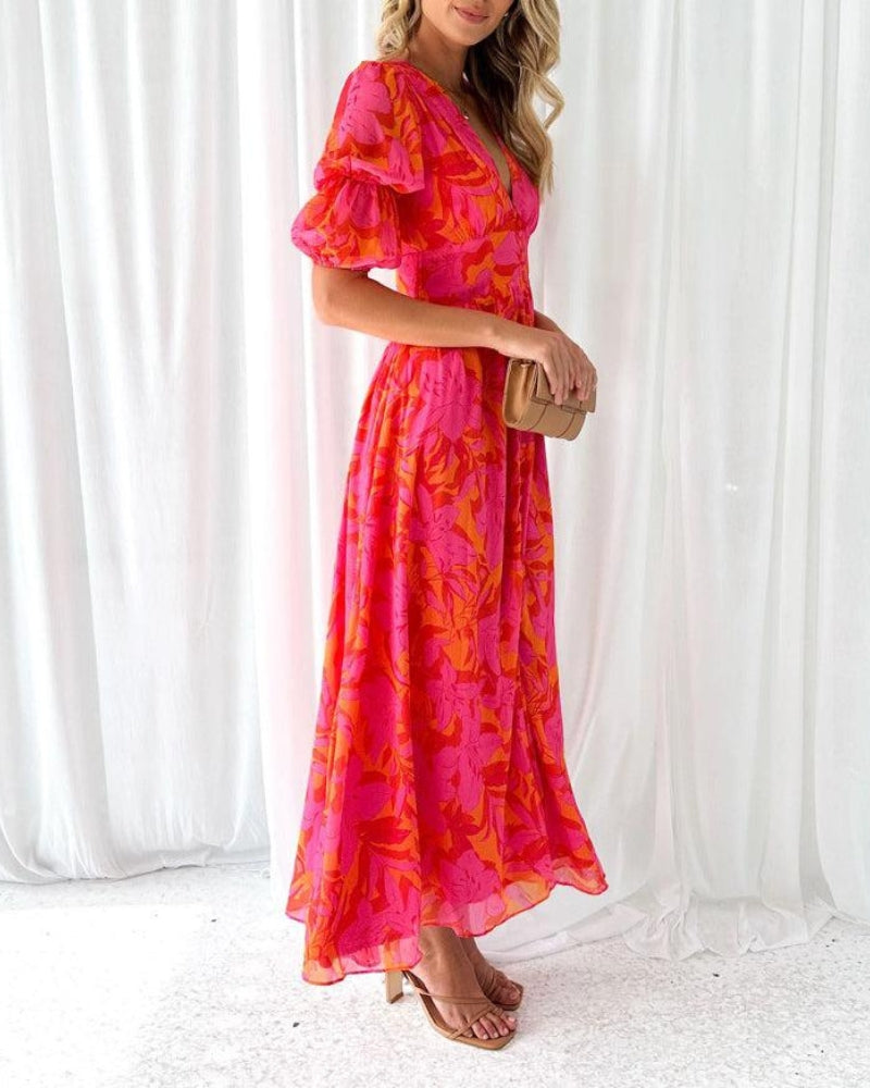 Esmeralda – Vestido Largo Rojo Chic