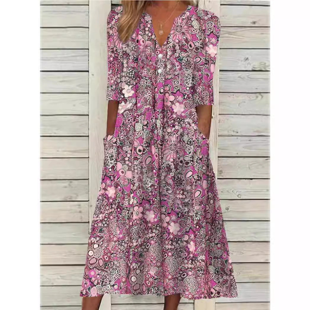 Almira - Vestito midi floreale