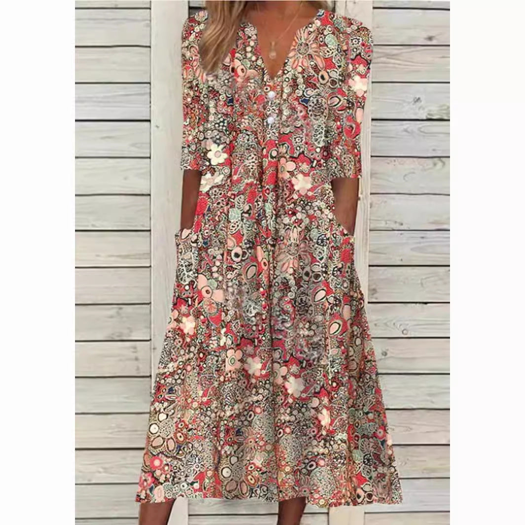 Almira - Vestito midi floreale