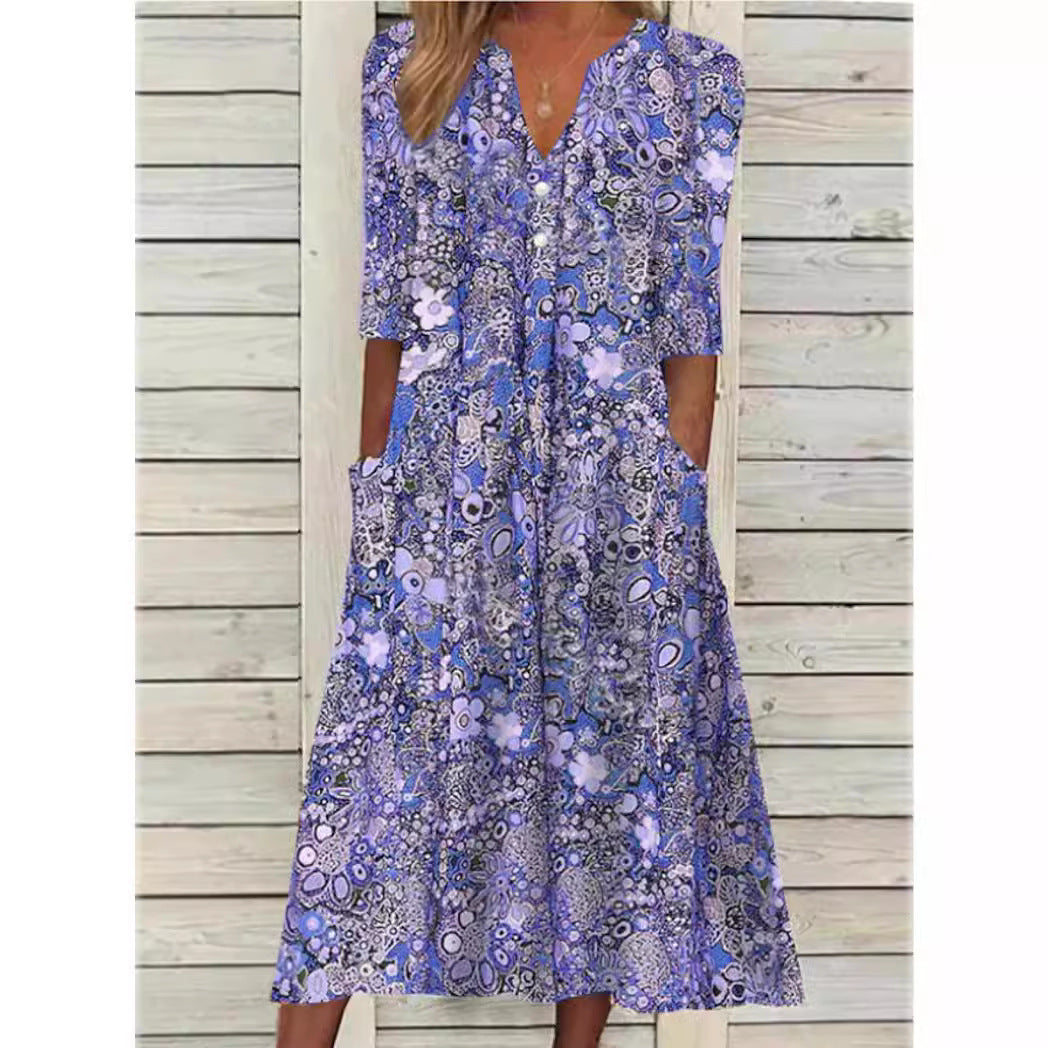 Almira - Vestito midi floreale